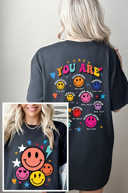 Empowering Emoji Charcoal Tee, You Are …