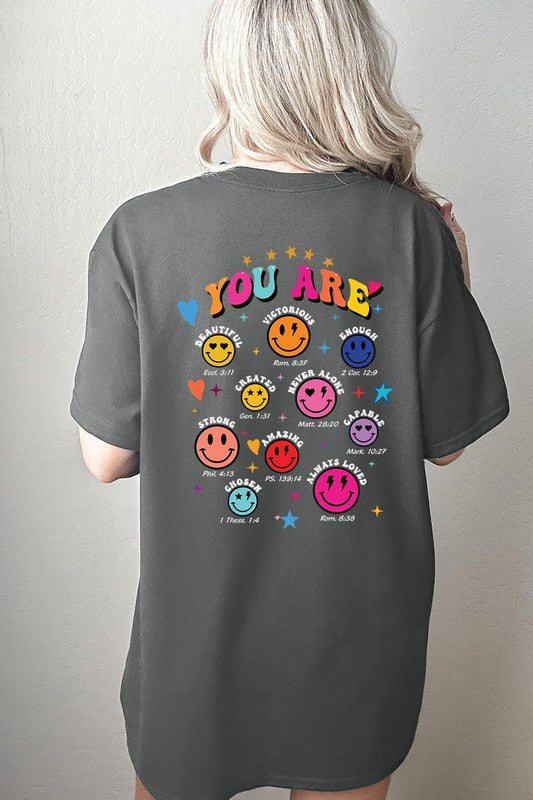 Empowering Emoji Charcoal Tee, You Are …