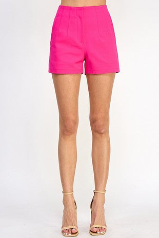 Fearless Pink High Waist Shorts