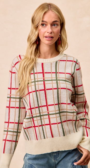 Christmas Plaid Sweater