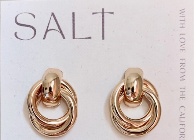 Perfect Knot Gold Stud Earrings