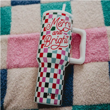 Christmas Tumbler Cup w/ Handle - 3 options