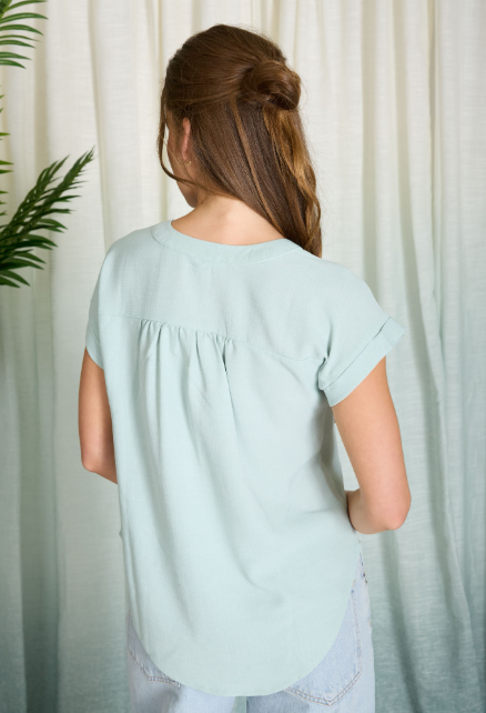 Effortless Button Blouse