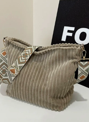Corduroy Tote Bag