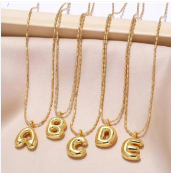 Gold plated Puff letter