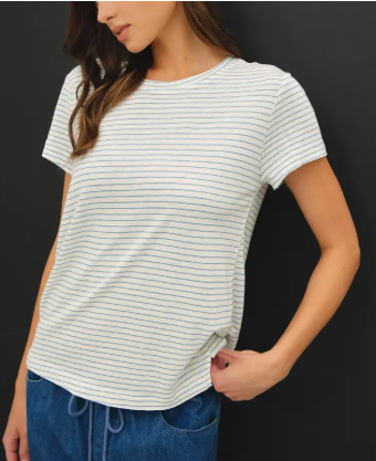 Linen Stripe Tee