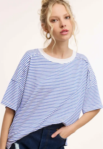 Drop Shoulder Short Sleeve