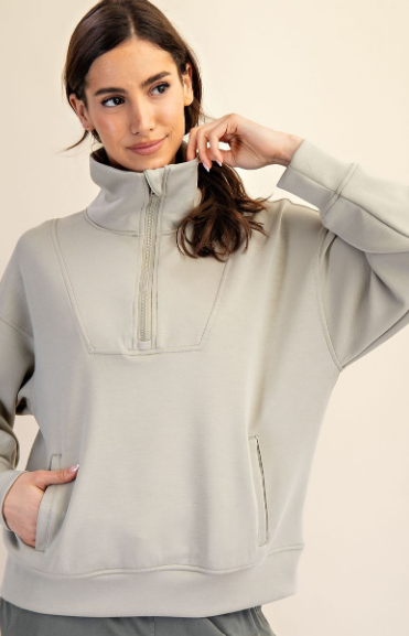 Modal Scuba Quarter Zip Pullover