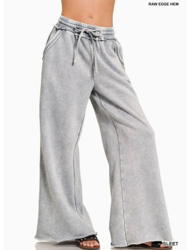 Acid Wash Fleece Sweatpants