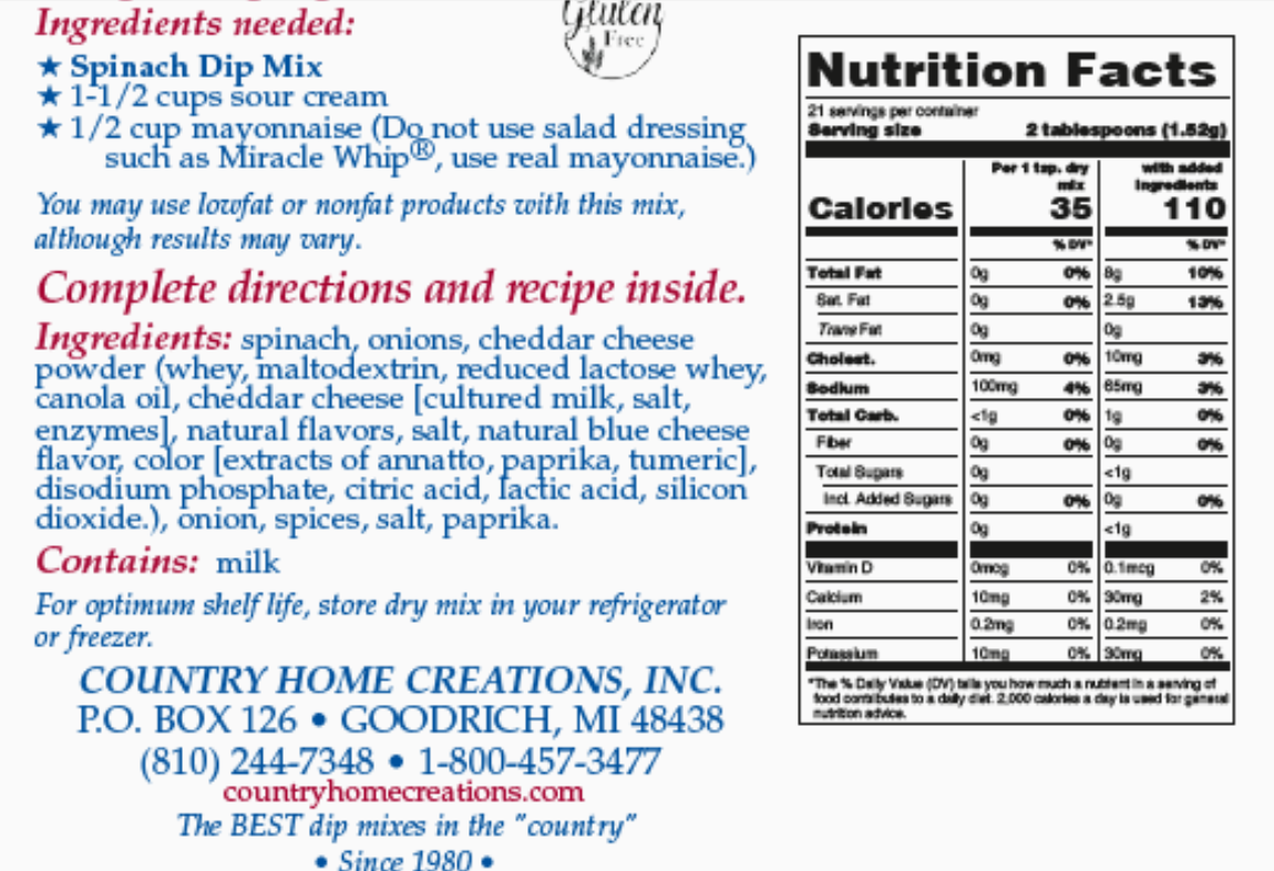 Spinach Dip Mix