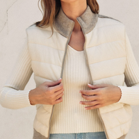 Sherpa & Puff Contrast Vest