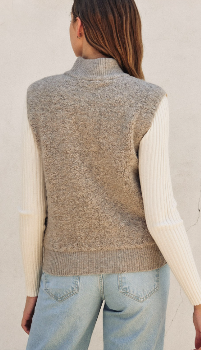 Sherpa & Puff Contrast Vest