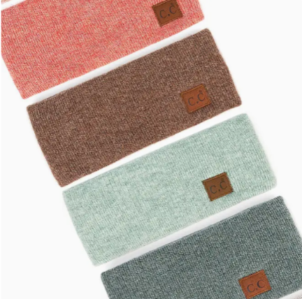 C.C Heather Knit Plain Head Wrap