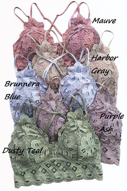 Crochet Lace Bralettes Multiple Color Options