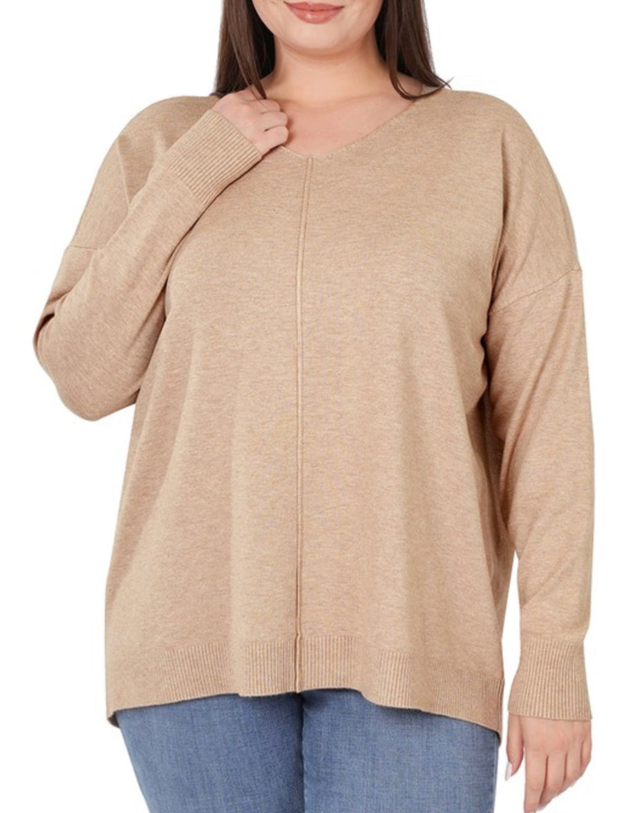 PLUS The Bella Hi Low Sweater