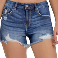 Rugged Edge Risen Denim Shorts