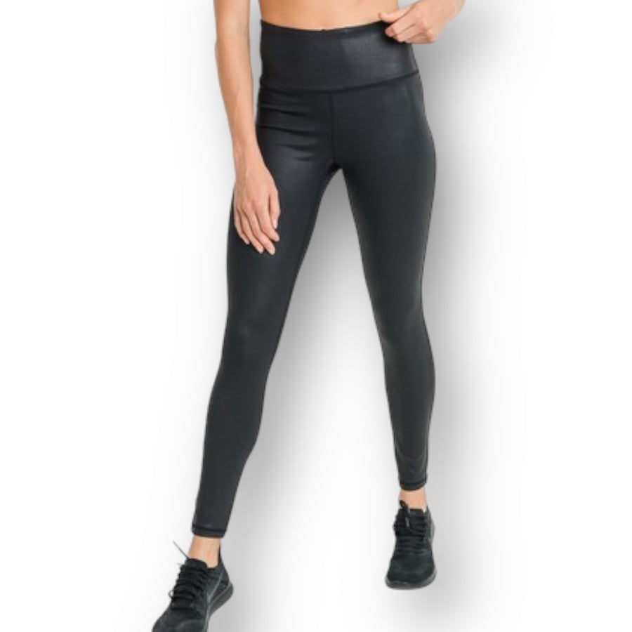 Mono B Black Foil Highwaist Leggings