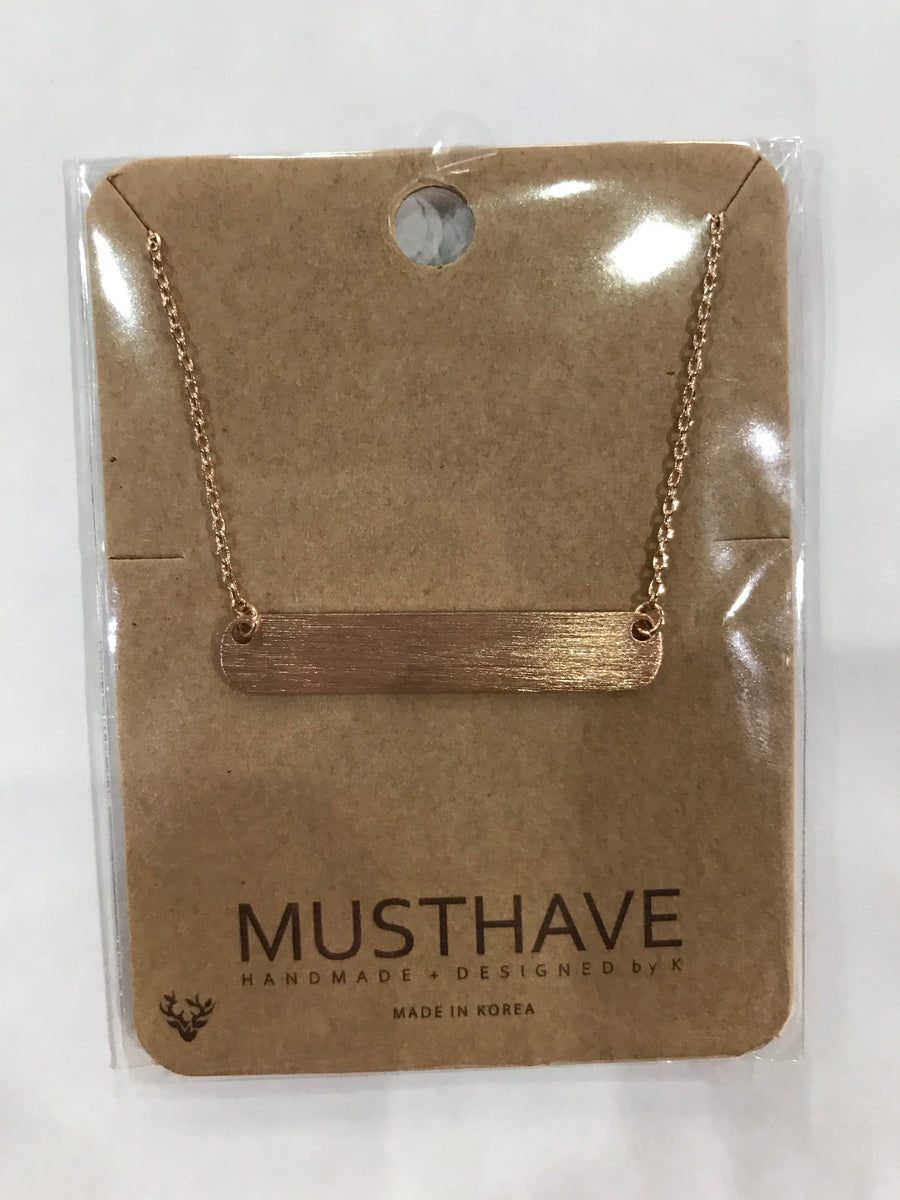 Must Have Short Bar Necklaces