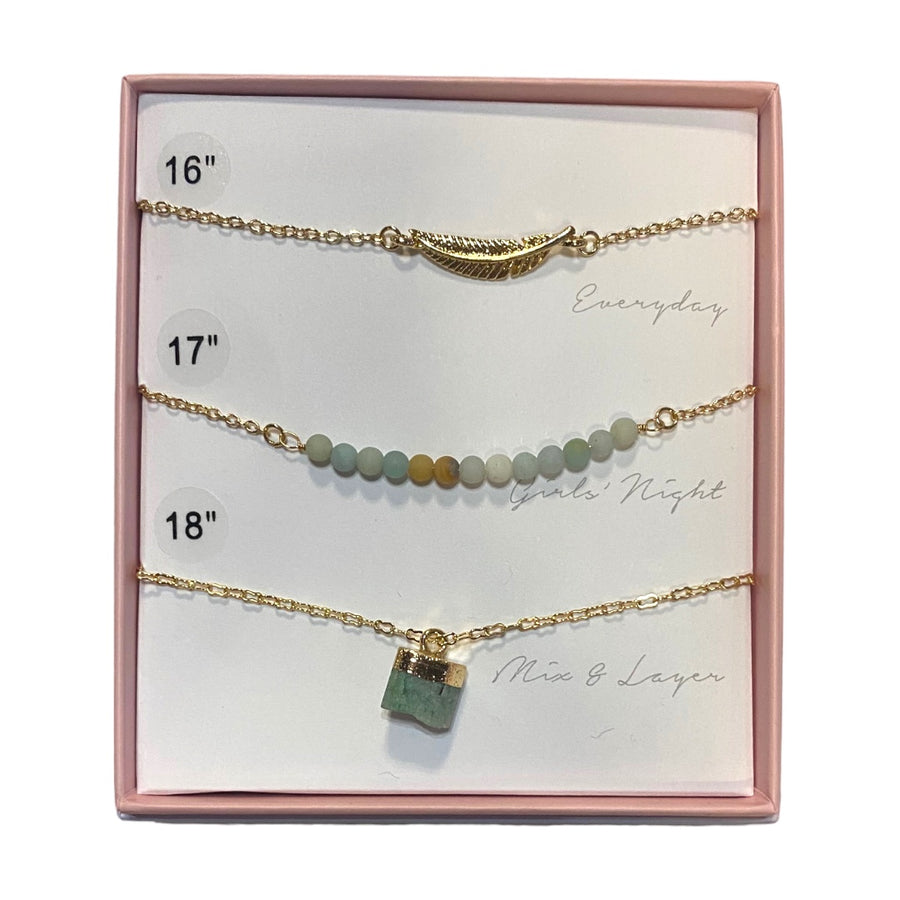 Cascade 3 Piece Necklace Set
