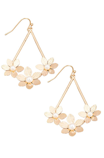 Floral Teardrop Earrings