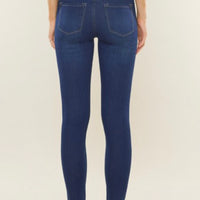 KanCan 9in Mid Rise Dark Wash Super Skinny