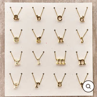 Spice Lowercase Gold Initial Necklace