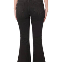 The Brandy Zenana Black High-Rise Flares