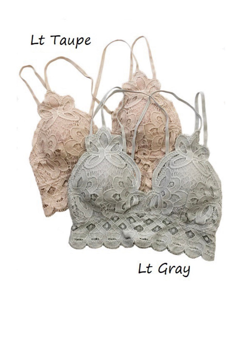 Crochet Lace Bralettes Multiple Color Options