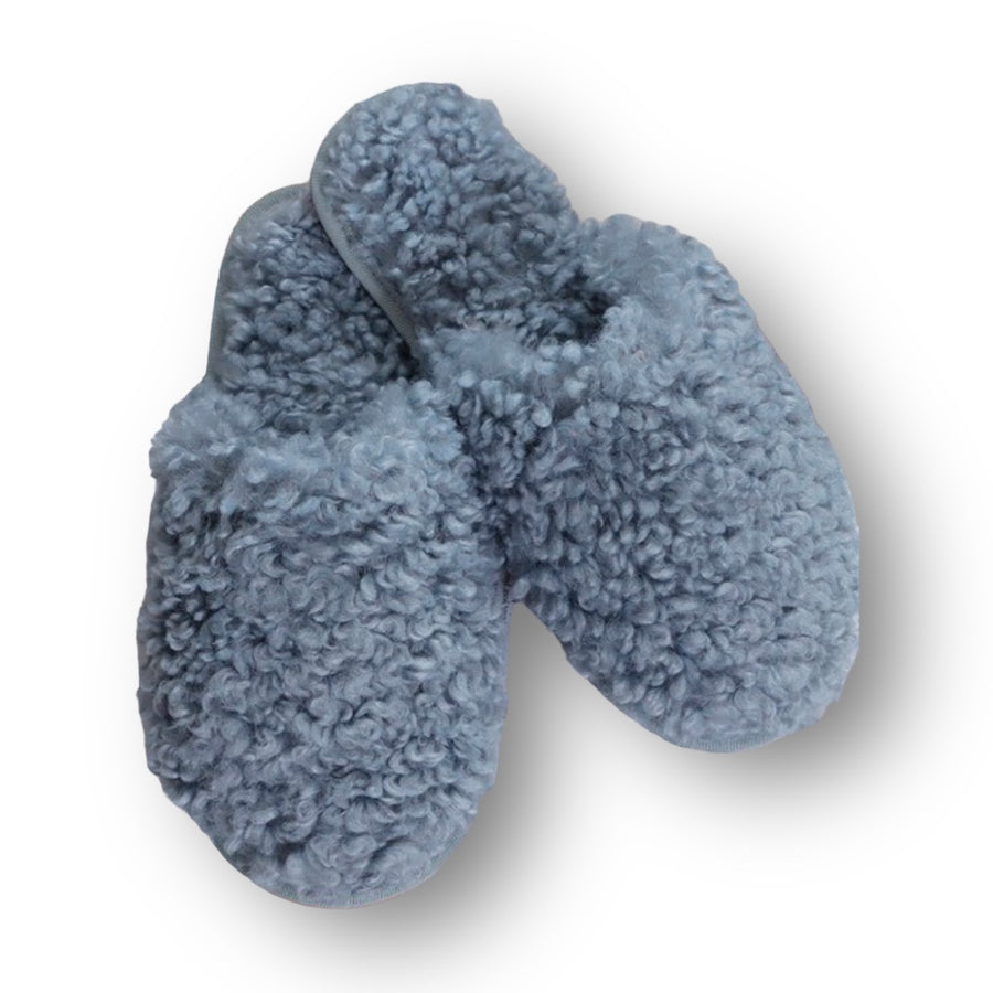 Grey Super Soft Faux Fur Slippers