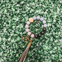 The Ellie Silicone Beaded Key Ring Keychain