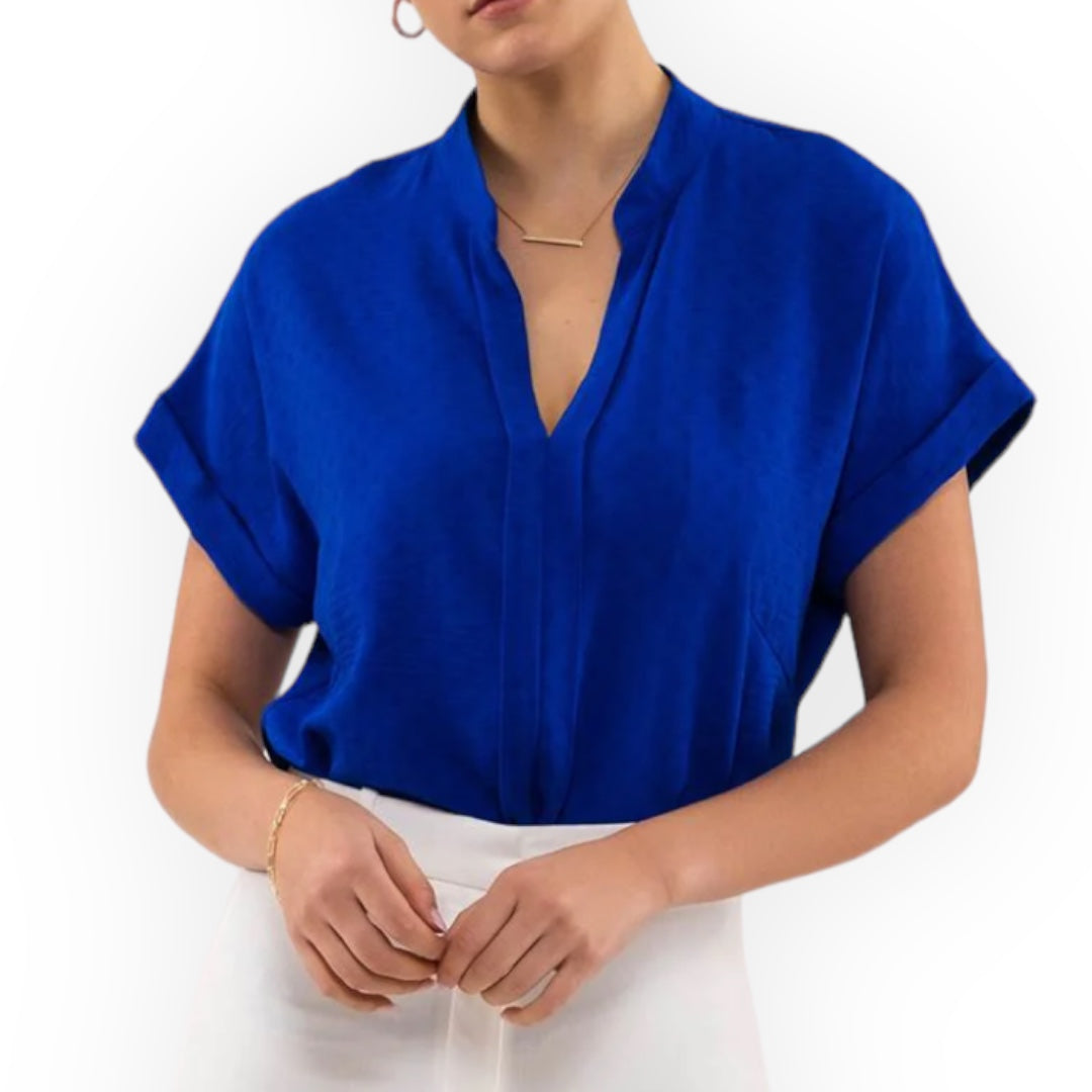 Majestic Blue Woven Top