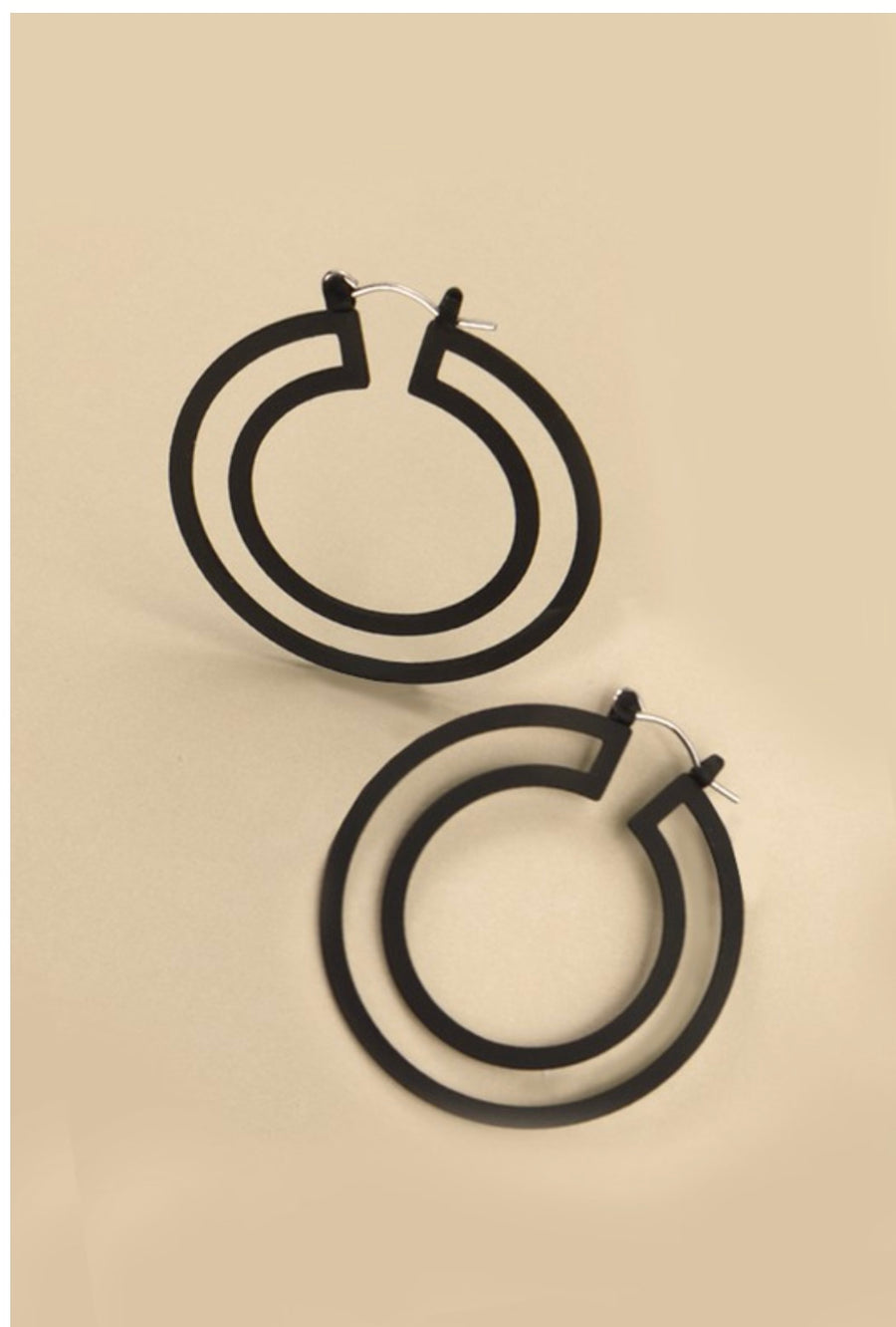 The Peony Cut Out Hoop Earrings