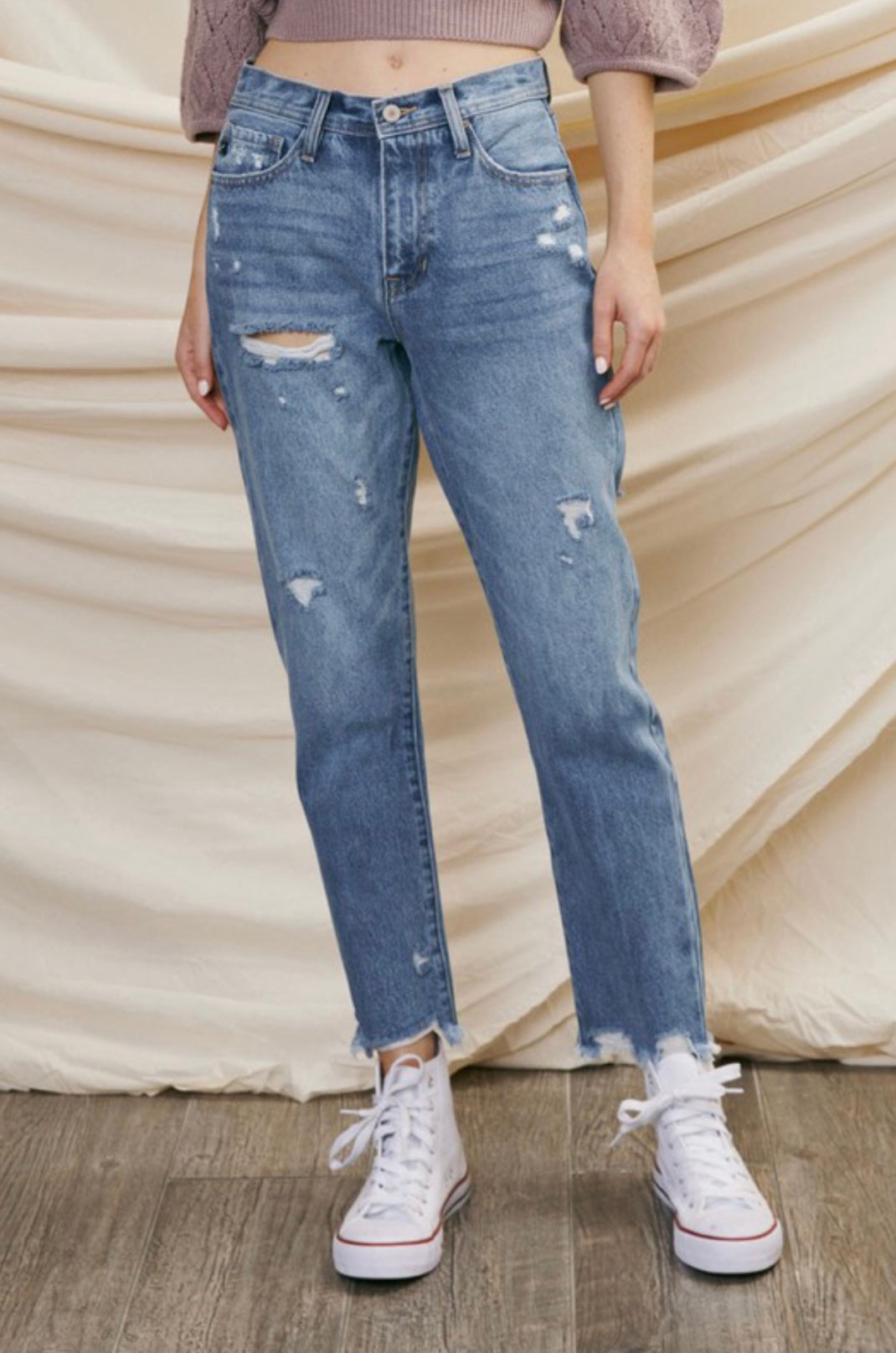 The Atlanta Kancan High Rise Slim Straight Denim