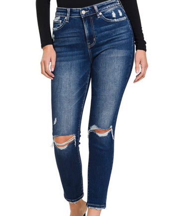 The Darcy Distressed Cropped Skinny
