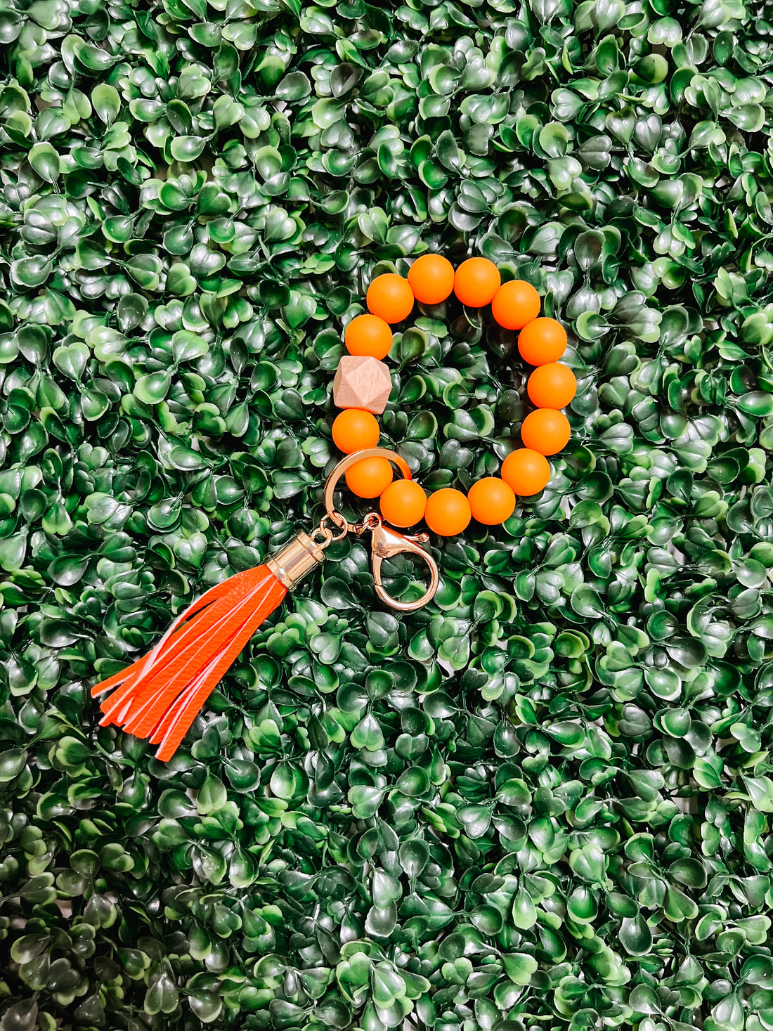 The Ellie Silicone Beaded Key Ring Keychain