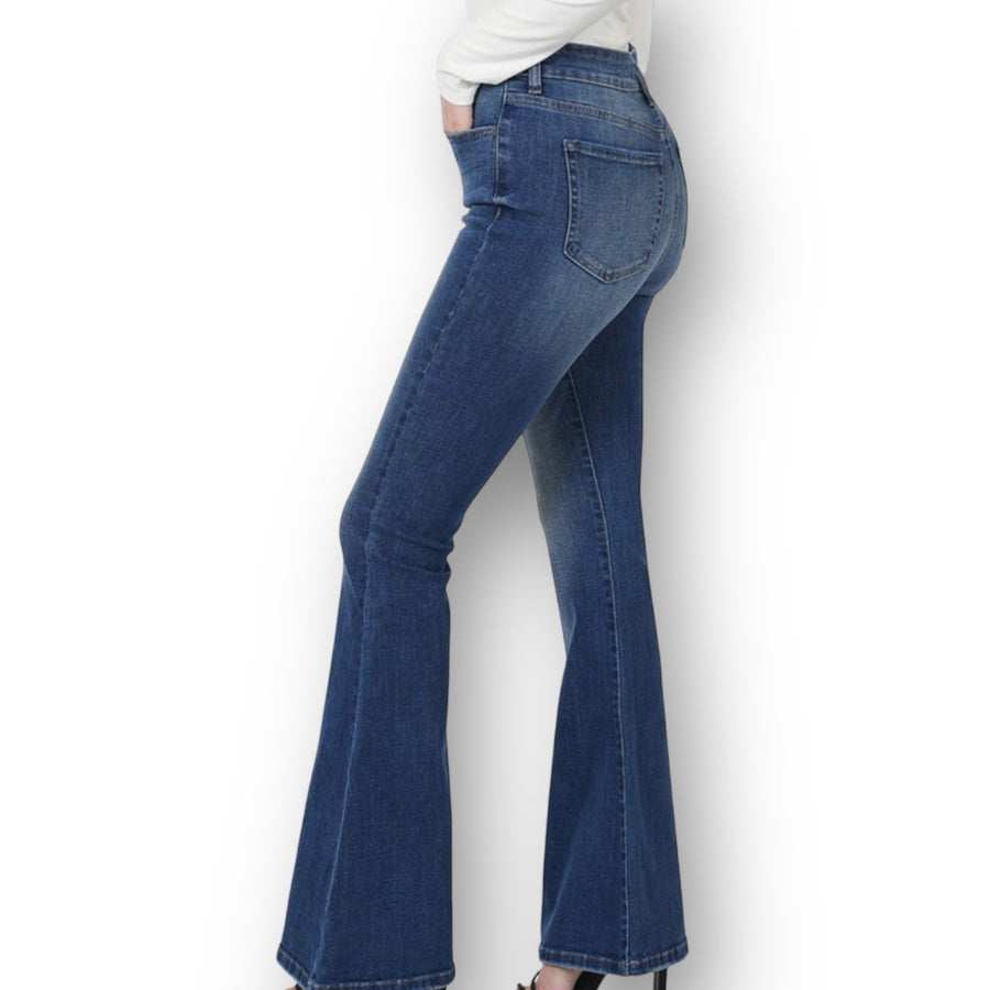 Zenana High Rise Flare Denim