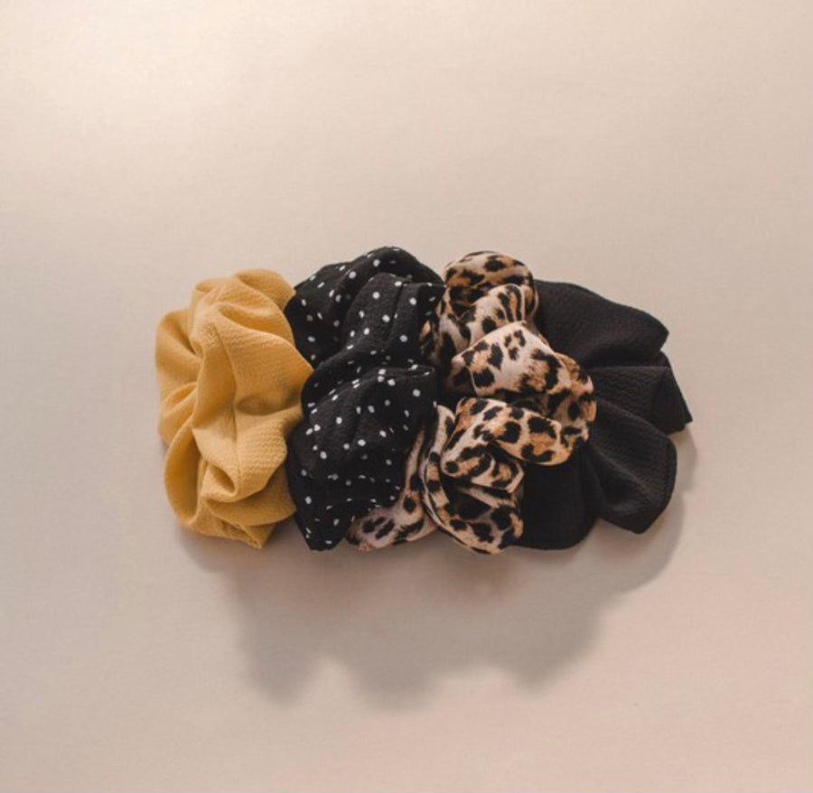 Poufy Oversized Scrunchie- 5 Styles Available