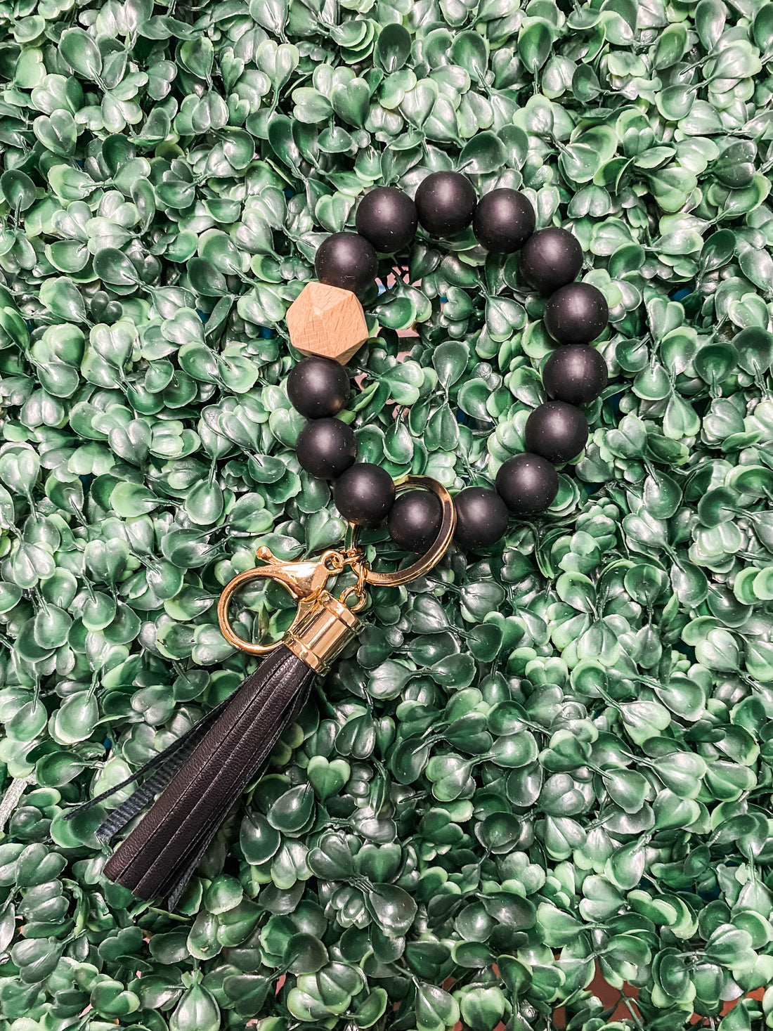 The Ellie Silicone Beaded Key Ring Keychain